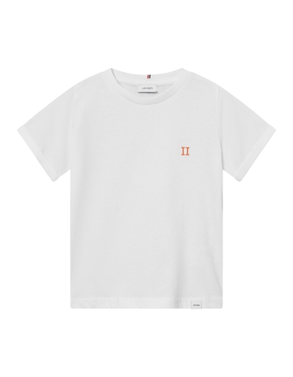 Les Deux T-shirt Nørregaard - White/Orange
